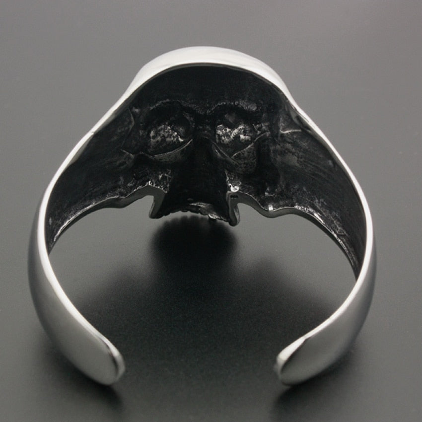 Stainless Steel Skull Mens Bracelet