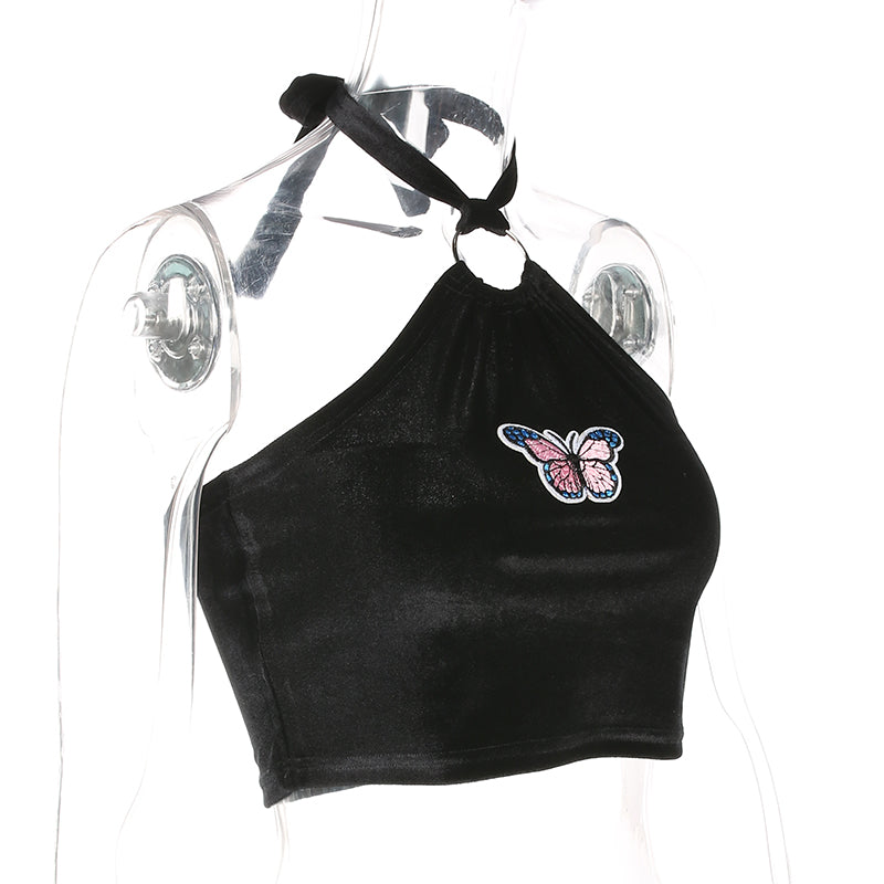 Gothic Camisole Butterful Print