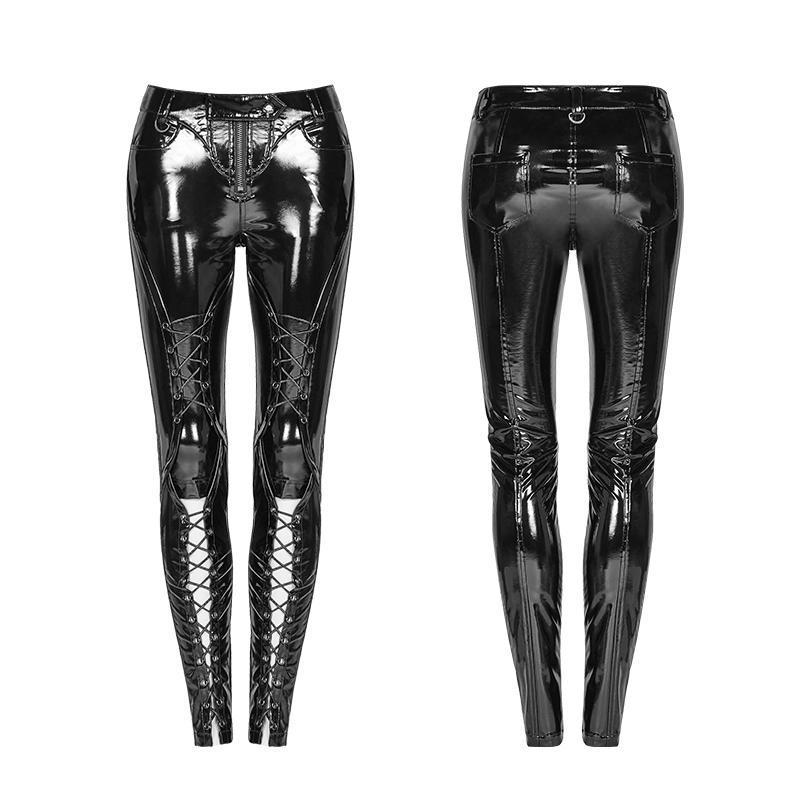 Punk Bright PU Leather Leggings