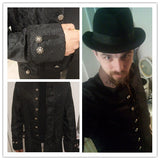 Men Jackets Long Sleeve Slim Gothic