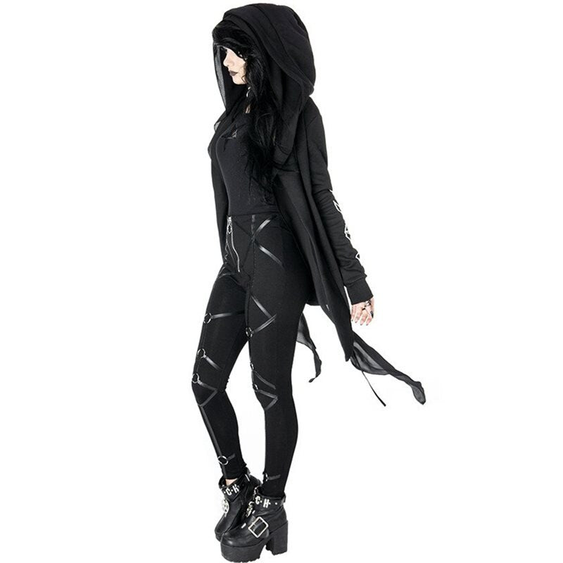 Gothic Asymmetric Cardigan Coat