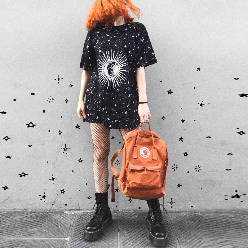 Short Sleeve Print Dress