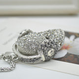 Skull headphones necklace