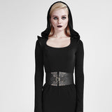 Gothic Retro Pattern Black Girdle