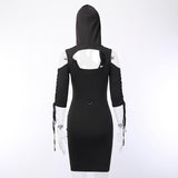 Gothic Punk Off Shoulder Dress