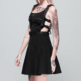 Hollow Out Buckle Belt Dresses