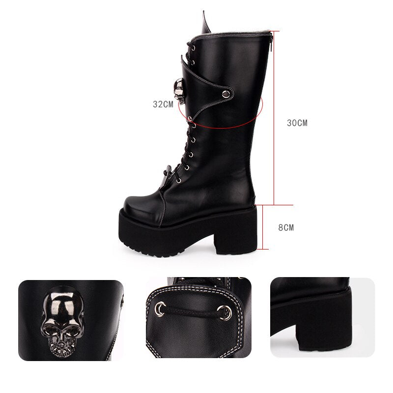Gothic Punk High Boots