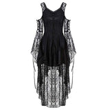 Dress Gothic Lace Dress Ruffle Off Shoulder