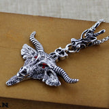 Occult Red Eye Goat Necklace
