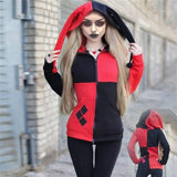 Hooded Clown Sweater Zipper Jacket