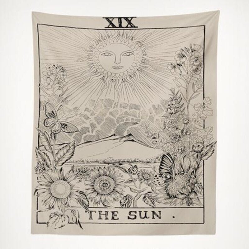 Tarot Hanging Tapestries Sun Star Moon