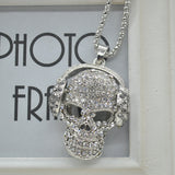 Skull headphones necklace