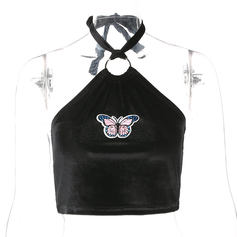 Gothic Camisole Butterful Print