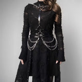 Gothic Metal Body Chain Bralete