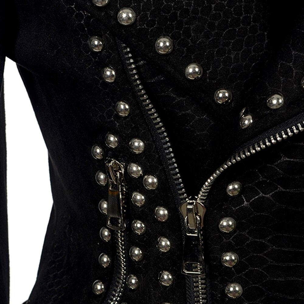 Gothic Faux Leather PU Jacket