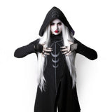 Goth Hoodie Sweatshirt Hooded Plus Size