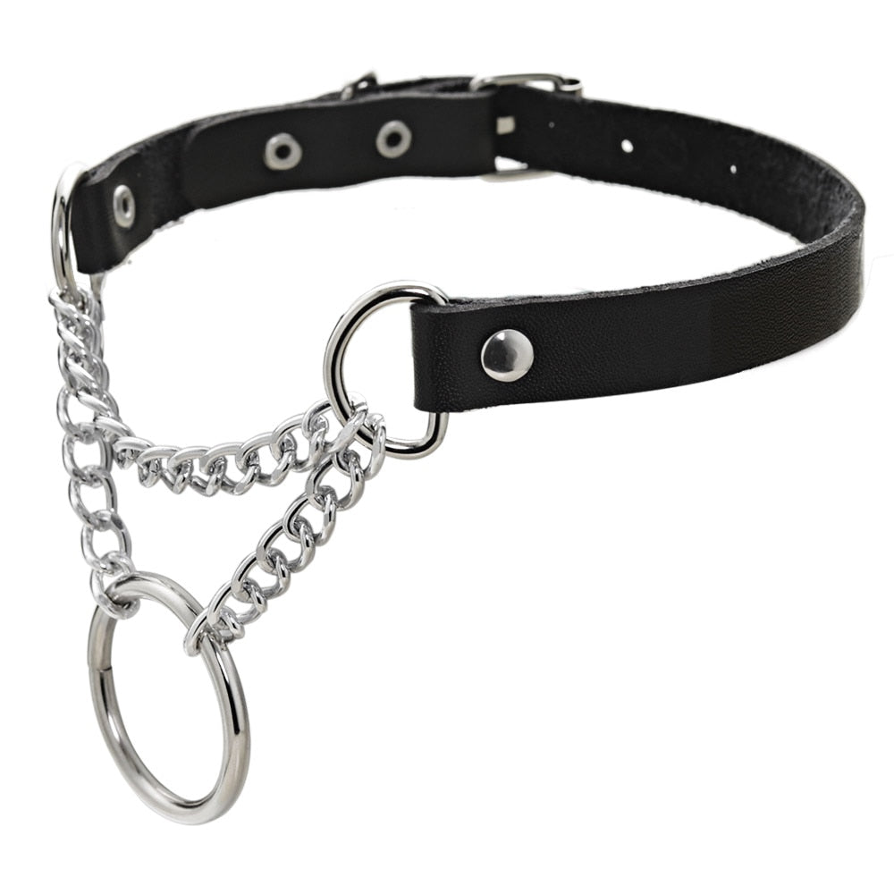 Gothic Choker  PU Leather Chain