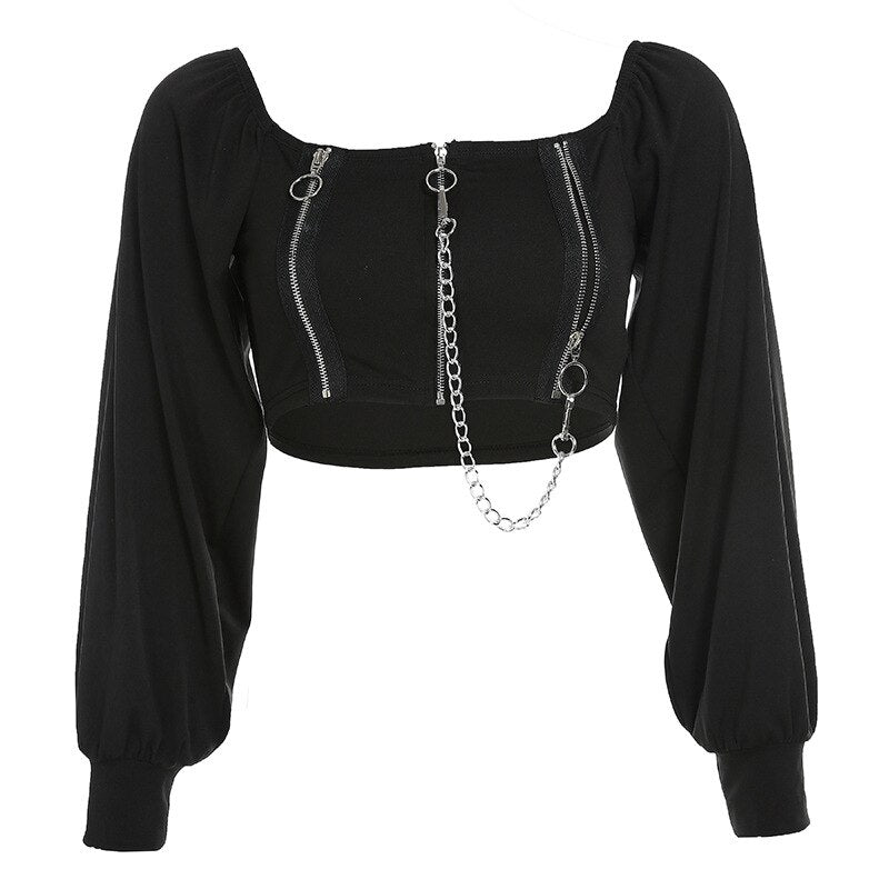 Gothic Punk Sexy Crop Tops