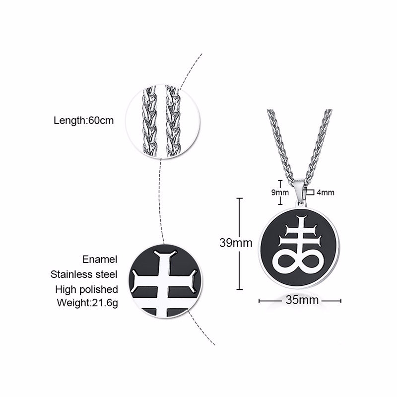 CROSS OF SATAN MEN JEWELRY