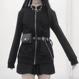 Skull Printed Loose Lady Pullover