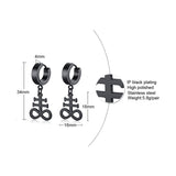 Sigil of Baphomet Earrings Satanic Symbol