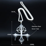 Satan Fork Stainless Steel Chain Necklace
