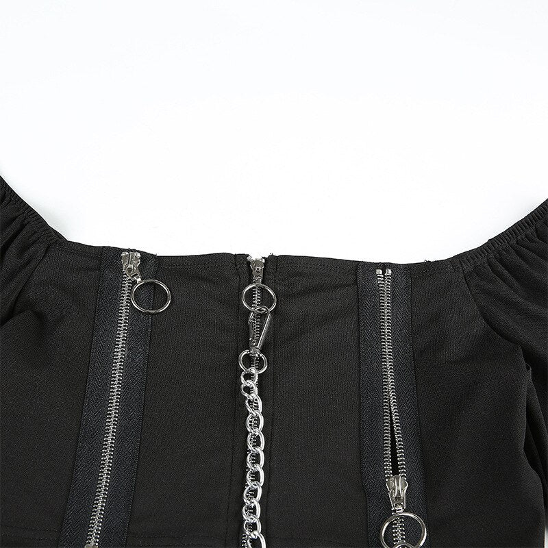 Gothic Punk Sexy Crop Tops