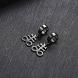 Sigil of Baphomet Earrings Satanic Symbol