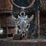 Devil Sheep Skull Pendant Punk Stainless Jewelry