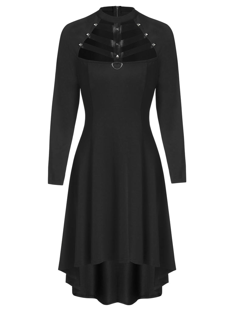 Gothic Faux Leather Dress