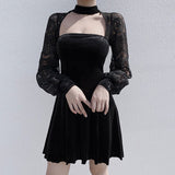 Sexy Long Sleeve Vintage Dress