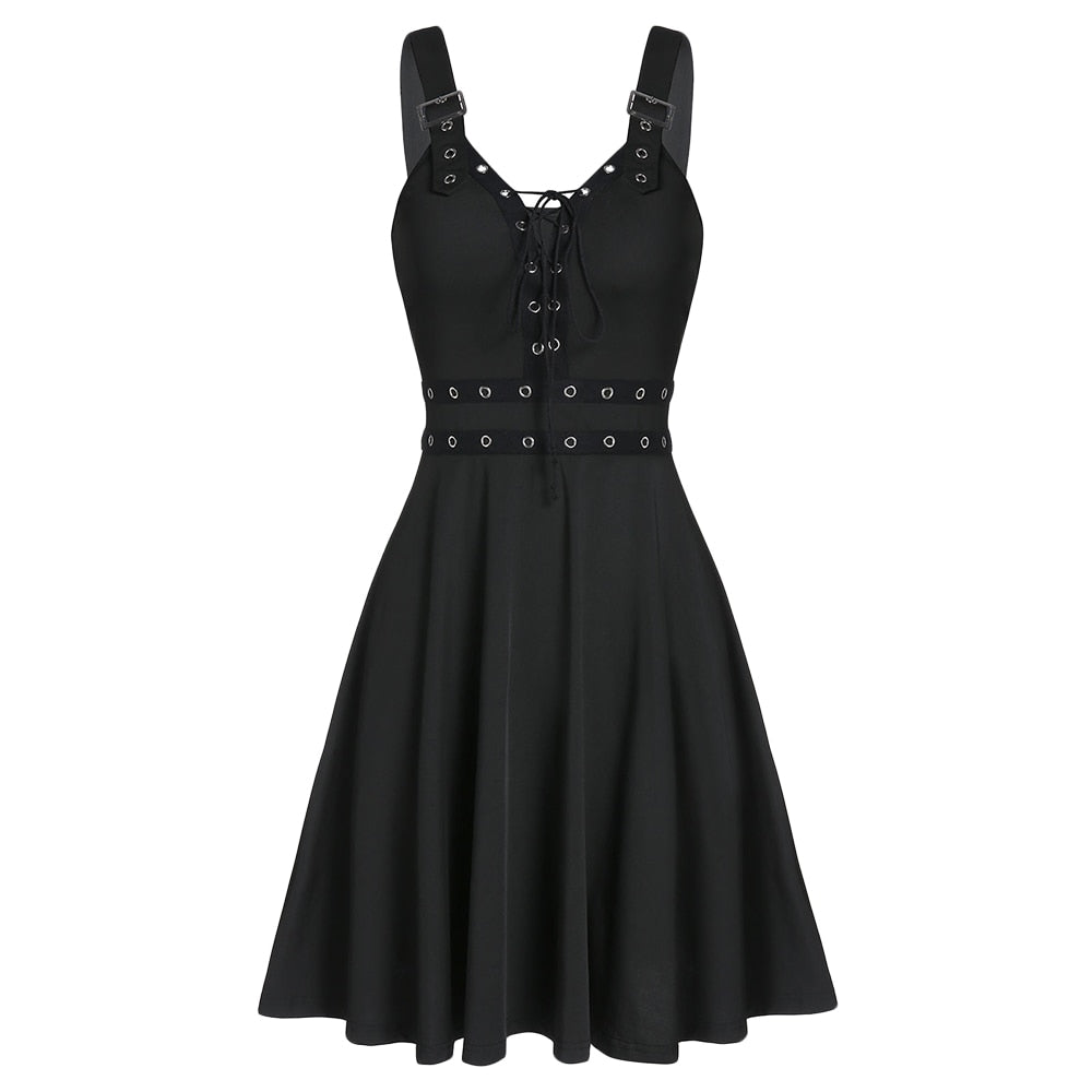 Sleeveless Sexy Punk Dress