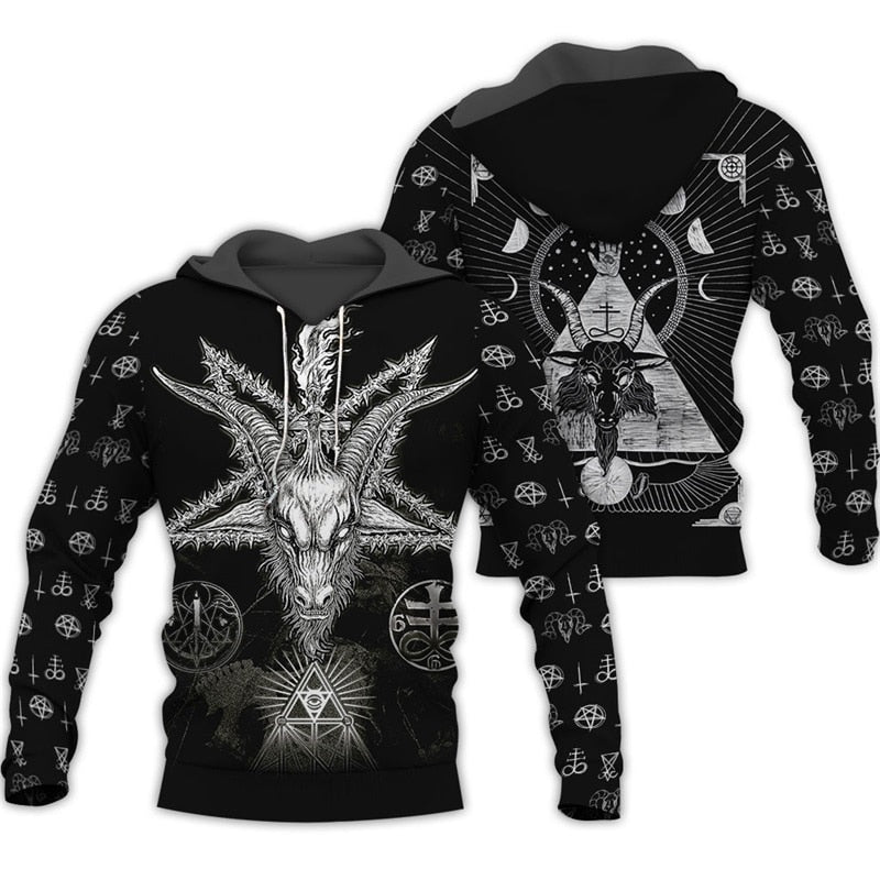 Satan Viking 3D Hoodie
