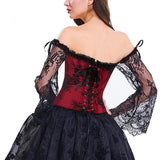 Steampunk Corset Sexy Long Sleeve Lace