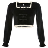 IWomen Vintage Lace Crop Tops