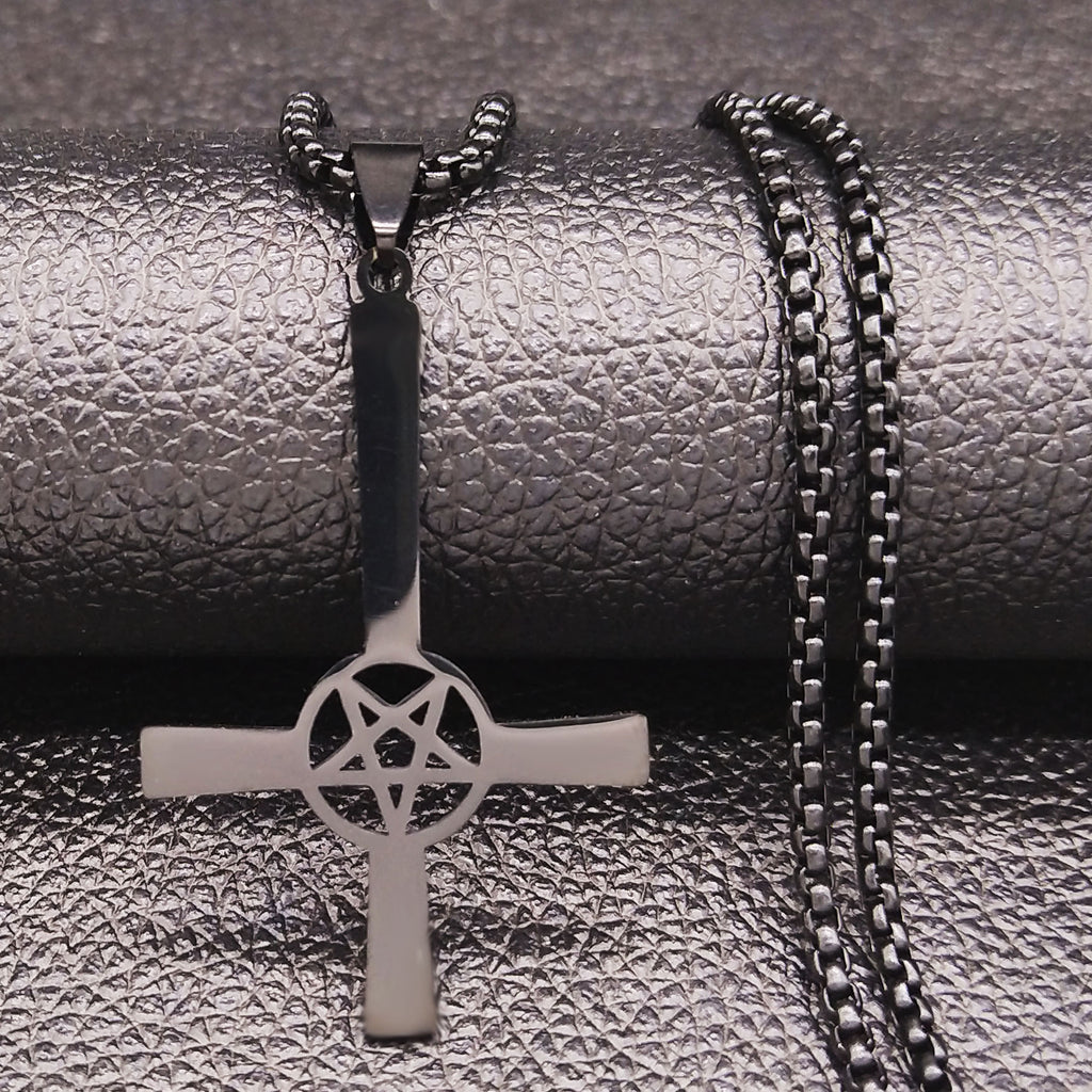 Inverted Cross Occult Necklace