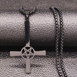 Inverted Cross Occult Necklace