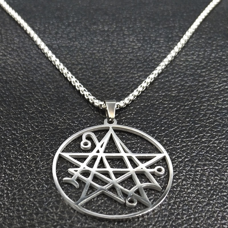 Stainless Steel Necklace Satanic Pendant Cthulhu
