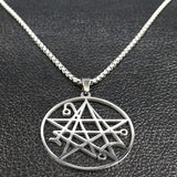 Stainless Steel Necklace Satanic Pendant Cthulhu