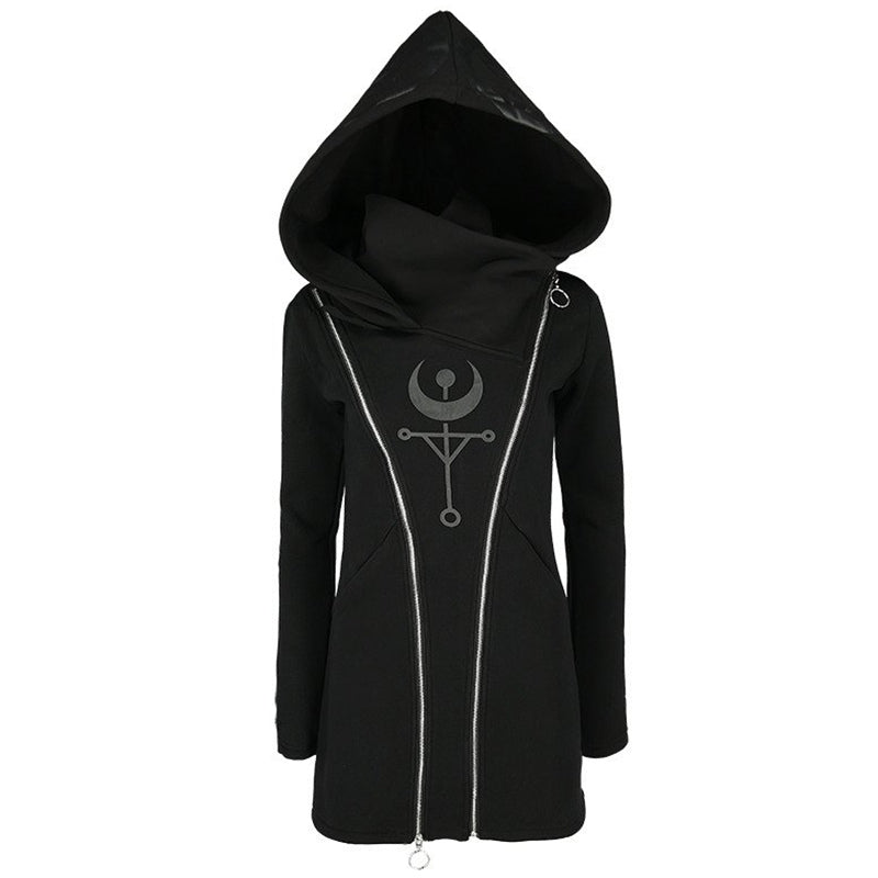 Gothic Casual Hoodies Long Sleeve