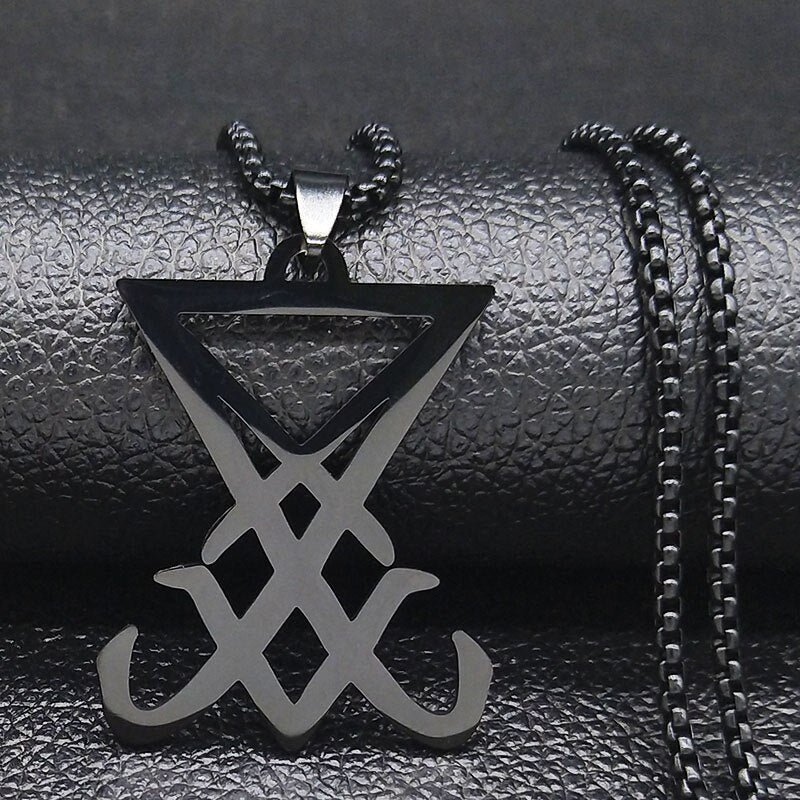 Church of Satan Stainless Steel Statement Necklace
