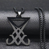 Church of Satan Stainless Steel Statement Necklace