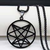 Black Stainless Steel Pendant Necklace