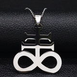 Stainless Steel Necklaces Silver Color