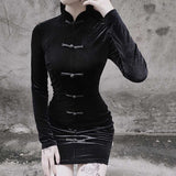 Punk Elegant Back Zip Dresses