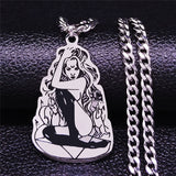 Witch Pentagram Stainless Steel Necklace