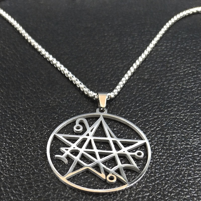 Stainless Steel Necklace Satanic Pendant Cthulhu