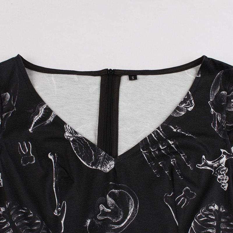 Gothic Women Black Dress Halloween