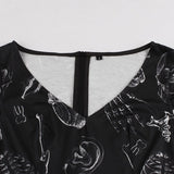 Gothic Women Black Dress Halloween