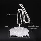 Witchcraft Cat Herbal Medicine Stainless Steel Necklace